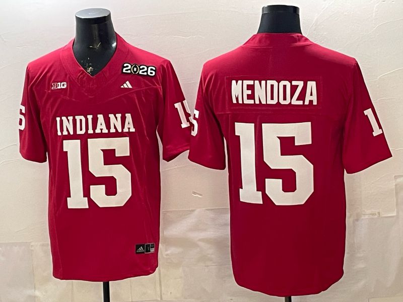 Men Ohio State Buckeyes #15 Mendoza Red 2026 NCAA Jersey 07